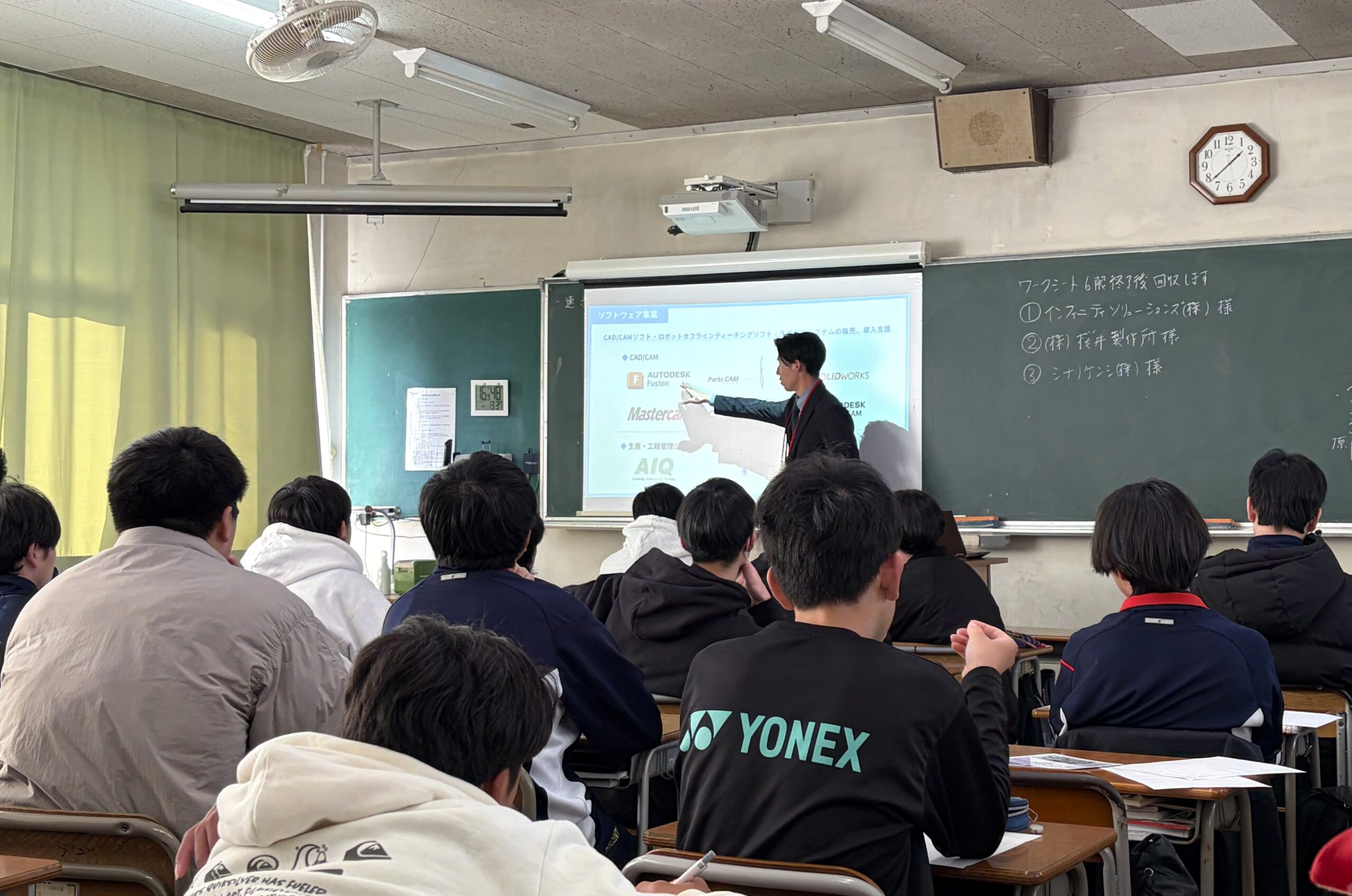 上田千曲高校メカニカル工学科 企業講話に参加いたしました